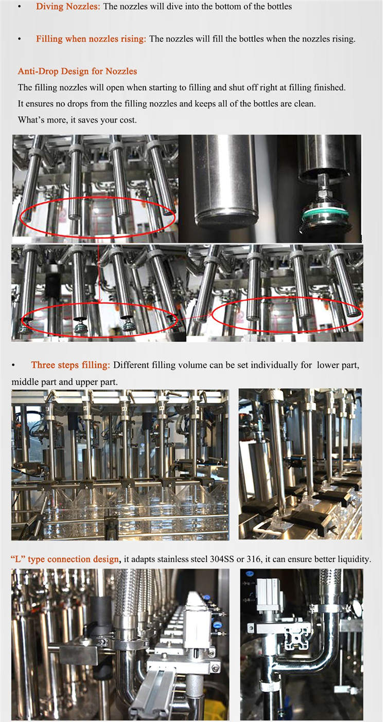 เครื่องบรรจุขวดอัตโนมัติของเซอร์โวมอเตอร์ 4