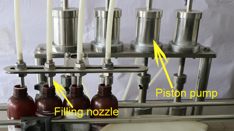 เครื่องบรรจุขวดกลมขนาด 500 มล. พร้อมฝาปิดผนึกและล้อวิ่งดาว