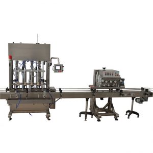 อุปกรณ์บรรจุขวดของเหลวอัตโนมัติ 50ml เครื่องบรรจุแอลกอฮอล์ทางการแพทย์